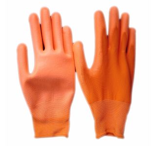 GUMENE ROKAVICE MQ NAJLON PU ORANŽNE ŠT.8