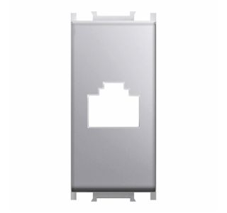 KOMUNIKACIJSKA VTIČNICA MODUL ADAPTER KEYSTONE SREBRNA, 1M, BOK