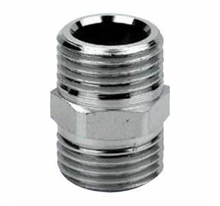 KROMIRANI NIPEL VAFRA DVOJNI 15 MM ŽELEZO-CINK