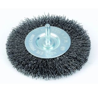 KROŽNA ŽIČNA ŠČETKA TACTIX 100MM FE 0.30MM OS 6MM BCTEST01