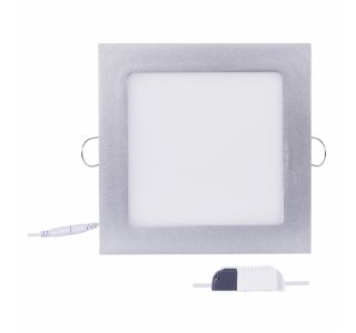 LED PANEL EMOS 12W NW SREBRNI, KVADRATNI