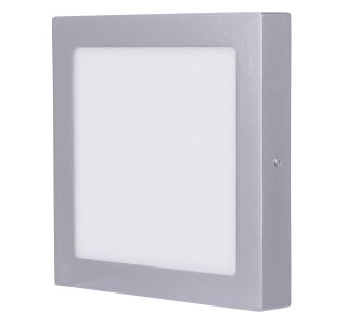 LED PANEL EMOS 18W NW SREBRNI, KVADRATNI