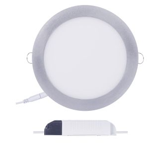 LED PANEL EMOS 18W NW SREBRNI, OKROGLI