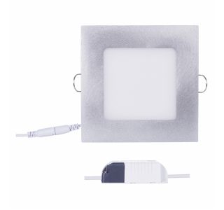 LED PANEL EMOS 6W NW SREBRNI, KVADRATNI