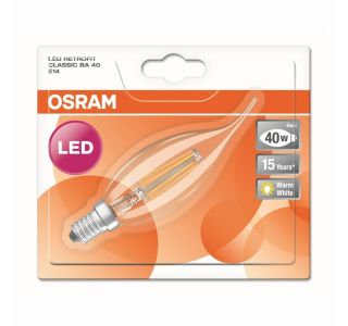 LED ŽARNICA E14 RETROFIT RF CLBA40 4W/827 CL 220-240V SVEČKA PLAMEN PR