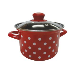 LONEC / KOZICA EMO KOZICA 6 L 24 CM VISOKA BELE PIKE