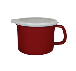 LONEC / KOZICA ENAMELIE LONEC 1.4 L 14 CM RUBINO S KLJUNOM IN POKROVOM