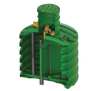 MALA ČISTILNA NAPRAVA ROTO 8-10 PE ECO BLUE, MBBR 7.500 L