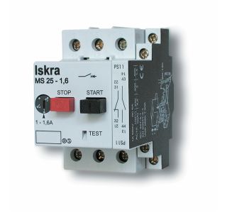 MOTORSKO STIKALO ISKRA-MIS MS25 4.0-6.3A BREZ OHIŠJA TER.+KRATKOST.SPR.( DME )