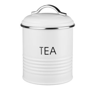 NAMENSKA DOZA GALICIJA TEA 12.5X12.5X17 CM BELA METALNA S POKROVOM