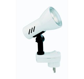 NAMIZNA SVETILKA PLUG-IN 1XE14, BELA S STIKALOM