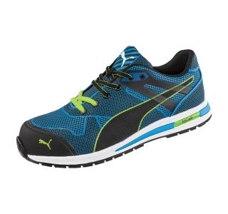 NIZKI DELOVNI ČEVLJI PUMA BLAZE KNIT LOW ŠT.45 S1P HRO SRC, MODER