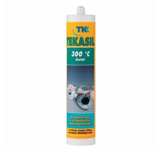 OGNJEODPORNI SILIKON TEKASIL 300°C ACETAT 300ML - ČRN