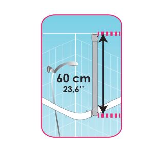 OGRODJE KOPAL.ZAVESE MSV OPORA ZA OGRODJE 60 CM INOX