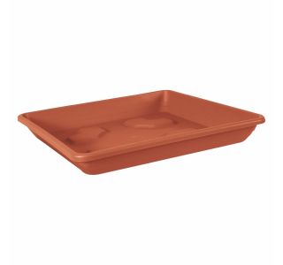 PE PODSTAVEK ZA LONEC VECA KVADRAT 12 CM TERAKOTA