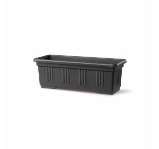 PE ZUNANJE KORITO PLASTIME RIALTO 40 CM ANTRACIT