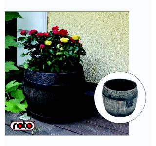 PE ZUNANJI LONEC ROTO CVETLIČNO KORITO BOLERO S FI 30X31 CM