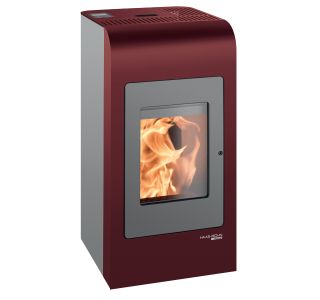 PELETNA PEČ HAAS+SOHN HSP 2.17 HOME II BISERNO SIVA/RUBINSKA