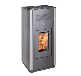 PELETNA PEČ HAAS+SOHN PELLETTO IV RLU/PGI421.08 BISERNA ANTRACIT/SIVA