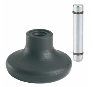 POHIŠTVENO KOLO DÖRNER + HELMER 50MM, DRSNIK S ČEPOM 8X31 ČRN, TRDA TLA