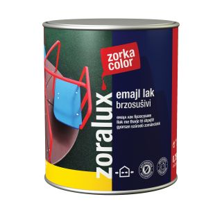 POKRIV.PREM.ZA KOV.,LES ZORKA DEKOR ZORALUX EMAJL LAK BELA 0.75 L 1503 HITROSUŠEČI