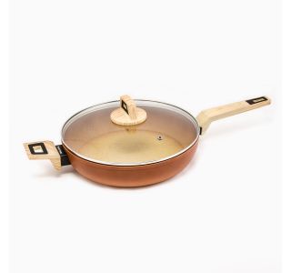 PONEV AMERCOOK GLOBOKA S POKROVOM 28CM INDUKCIJA
