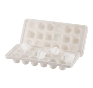 PRIBOR ZA PIJAČE UCSAN PLASTIK MODEL ZA LEDENE KOCKE 2/1 BEŽ BARVE