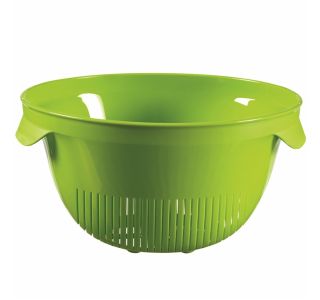 PRIPOMOČEK ZA ODCEJANJE CURVER CEDILO Z DVEMA ROČAJEMA 26X13.2X23 CM PVC ZELENO