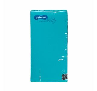 SERVIETE PALOMA ELITE 40X40 CM 18/1 AQUA MARINE ZLOŽENE NA 1/8