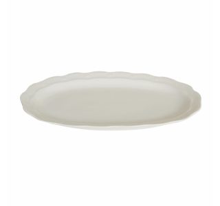 SERVIRNI KROŽNIK KAROLINA 33 CM OVAL GLORIA BONE CHINA