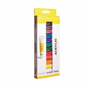 BARVA RAYHER SET AKRILNIH BARV ARTIST' S 12X12 ML