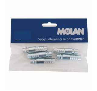 SPOJNI ELEMENT MOLAN VTIČ ZA CEV FI 6 5 KOS