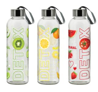 STEKLENICA ZA VODO ALPEKS 500 ML DETOX RAZLIČNI VZORCI