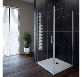 STENA KABINE ZA PRHANJE AQUAESTIL OASIS W 100 L/D H=200 SILVER PR. PROZ.ST. NANO