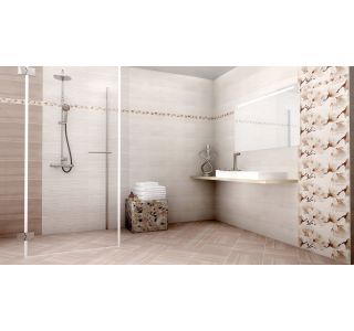 STENSKA PLOŠČICA GORENJE KERAMIKA BLOSSOM 65 BEIGE 25X60