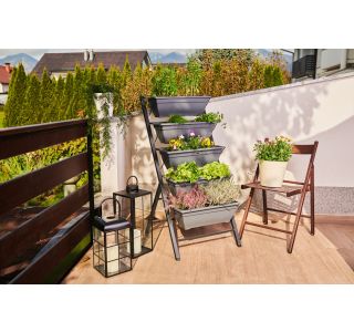 STOJALO ZA ROŽE DELIMANO GROW VRTNI SADILNIK 55X113X54 CM VEL.LONČKA 50X21X15CM