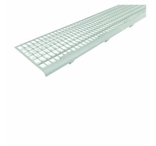 STREŠNI ELEMENT ŠUŠTERŠIČ PVC ZAŠČITA ZA ŽLEB SIVA PROTI LISTJU