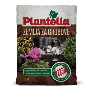 SUBSTRAT ZA OKR. RASTLINE PLANTELLA ZEMLJA ZA GROBOVE 10 L