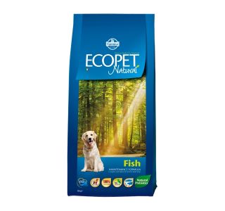 SUHA HRANA ZA PSA ECOPET BRIKETI ECOPET NATURAL FISH 12 KG ZA PSE
