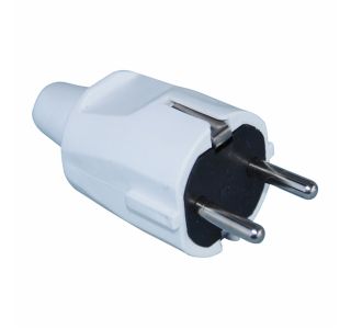ŠUKO VTIKAČ TRITECH P 02, RAVNI BELI, TERMOPLAST