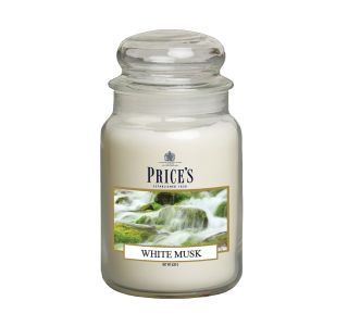 SVEČA V KOZARCU PRICES LARGE JAR WHITE MUSK