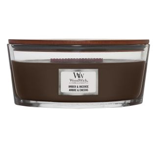 SVEČA V KOZARCU WOODWICK CLASSIC ELIPSE AMBER & INCENSE