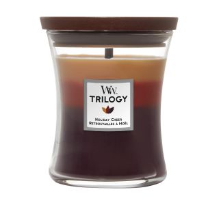 SVEČA V KOZARCU WOODWICK TRILOGY MEDIUM HOLIDAY CHEER