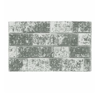 TEKSTILNA KOPAL.PREPROGA SANIPLAST BRICK SIVA 55X85 CM