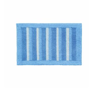 TEKSTILNA KOPAL.PREPROGA SANIPLAST STRIPE MODRA 55X90 CM