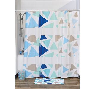 TENDANCE ZAVESA ZA KAD 180X180 CM PEVA, GEOMETRIK