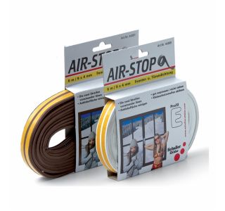 TESNILNI LEPILNI TRAK SCHULLER ZA OKNA P-PROFIL BELI AIR-STOP 6 M / 9 X 5.5 MM