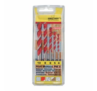 VEČNAMENSKI SVEDER ALPEN 4-5-6-8-10 MM 5 DELNA PROFI MULTICUT PM 5