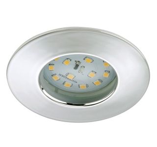 VGRADNA STROPNA SVETILKA PRISMA 1X5W LED, FI=75 MM KROM, OKR., IP44