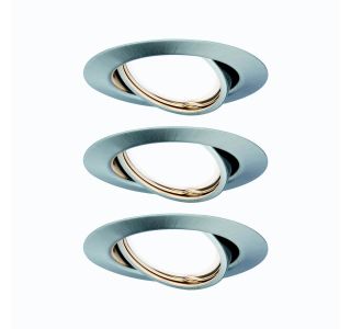VGRADNI LED REFLEKTOR RL BASE COIN 3X5W GIBLJIV 3STEP DIM, BRUŠ.JEKLO